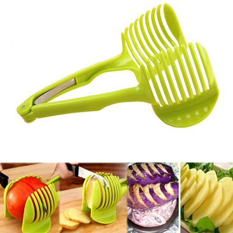 Portable Lemon Tomato Slicer Kitchen Fruit Cutter Red City Slicer