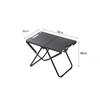 Compact Folding Picnic and Camping Table Set with Tactical Lamp Stand