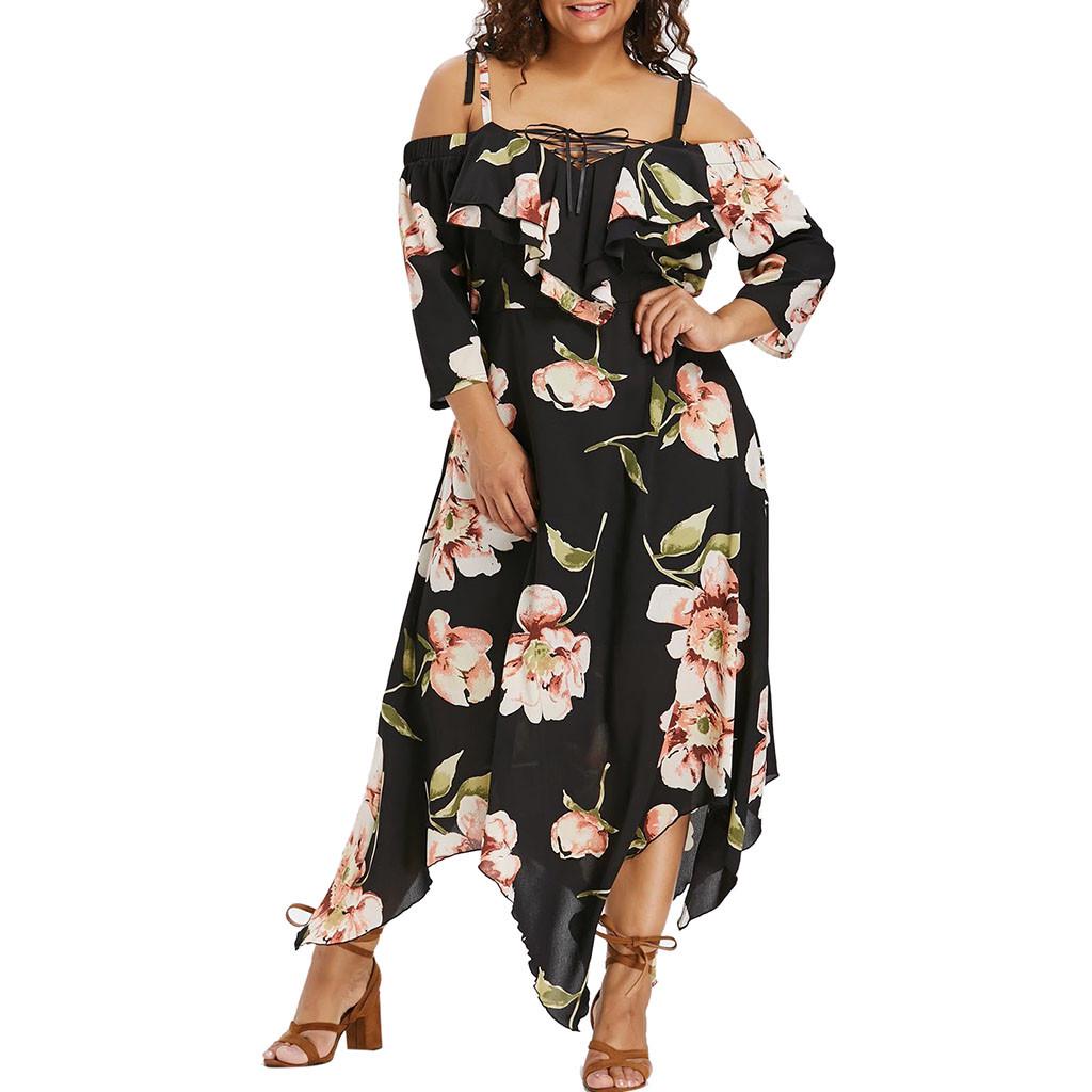 Flowing Printed Maxi Dress