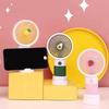 Mini USB Handheld Fan & Phone Holder with Fruit/Flower Design
