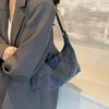 Casual denim dumpling bag women's new fashion versatile underarm bag simple shoulder crossbody bag