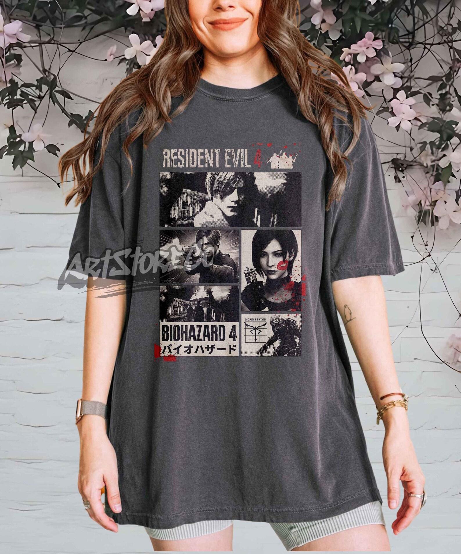 Biohazard Resident Evil Graphic Tee, Retro Video Game Apparel S