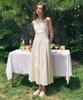 PLAC WOMEN Shirred Sleeveless Long Dress Yellow