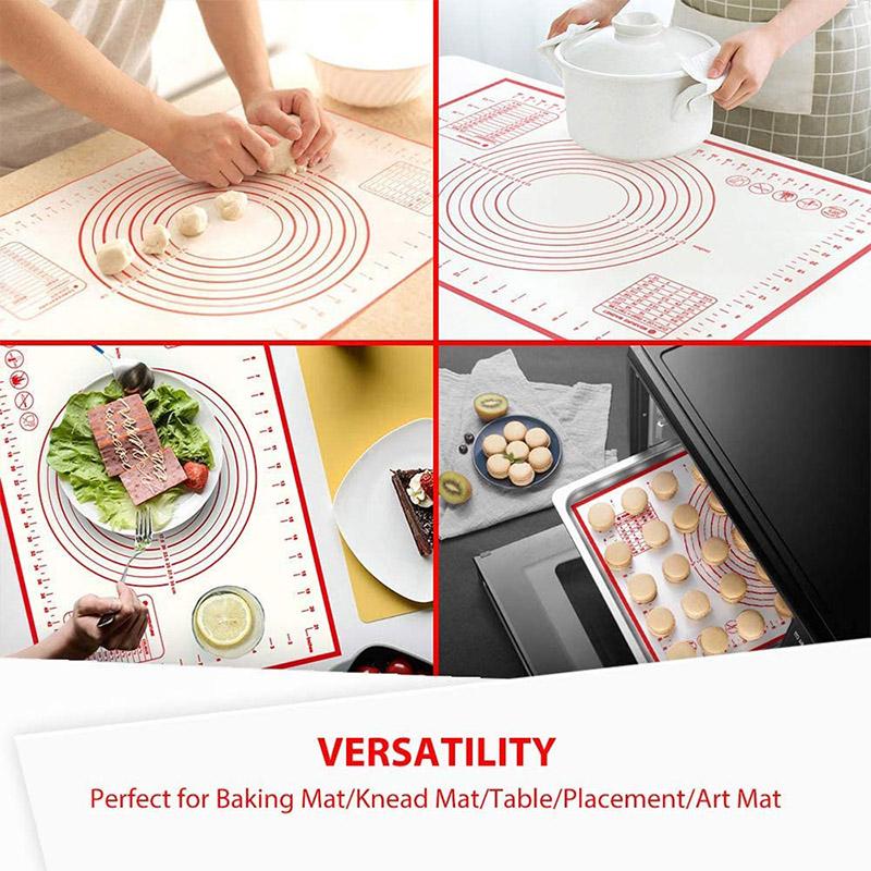 Multiple Sizes Silicone Baking Mat Heat-Resistant Baking Oven Sheet Liner Non-Stick Cookie Pastry Pizza Dough Pad Kitchen Supplies