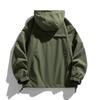 Jackets Hooded Men's Loose Solid Color Large Size Work Clothes Autumn Tops Men's and Women's Waterproof and Windproof Couple's Jackets