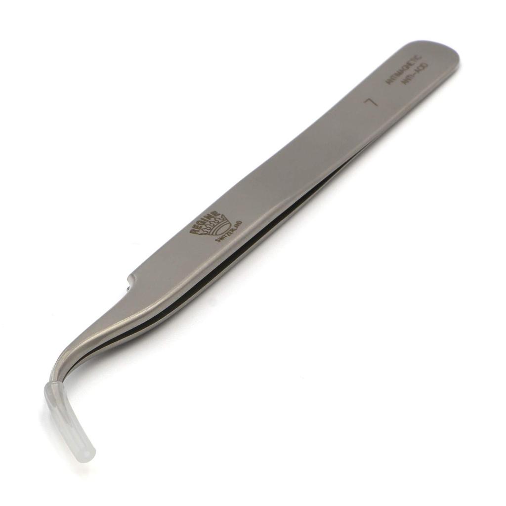 Maruto Hasegawa Kakusho KEIBA Precision Washiro Silver Tweezers, 7, TS-7-S,