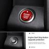 For Ford F150 SVT Raptor 2015-2020 Carbon Fiber Center Console Engine Start Stop Button Trim Sticker Car Interior Accessories