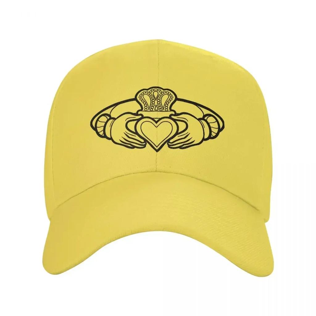 Cool Claddagh Ring Celts Symbol Trucker Hat Men Women Custom Adjustable Adult Baseball Cap Spring