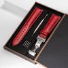 2026 Leder-Uhrenarmband 18mm 20mm 22mm Uhrenarmband Automatisches Schmetterlingsverschluss Herren und Damen Business mit Box Armband