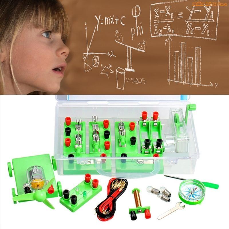 K1AE Physics Electric Circuit Learning Starter Science Lab Basic Electricity Magnetism Experiment Education Kits Present