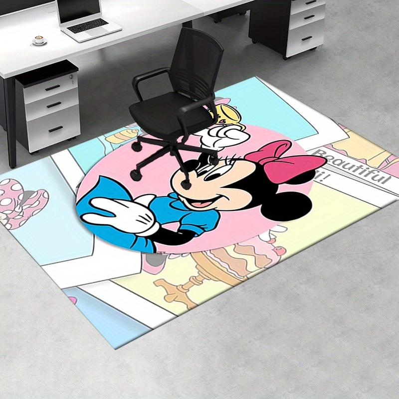 Office Rug Minnie Mouse, Tea Party theme 3D Printed Anti-Slip Rug-Machine Washable for Living Room