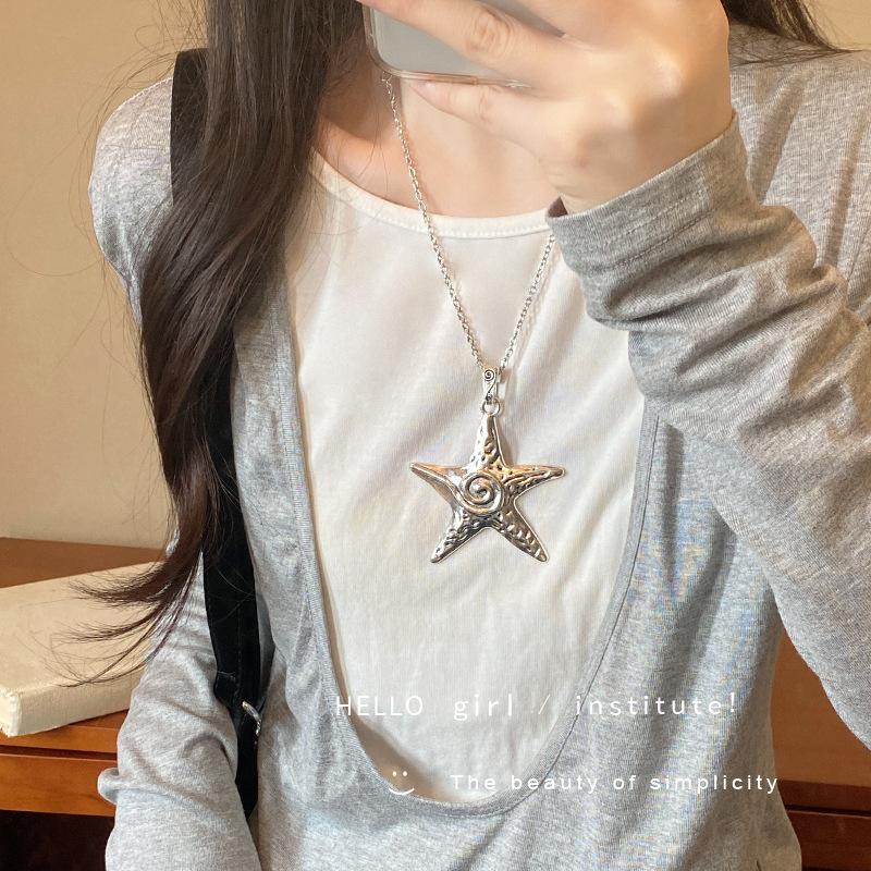 New Chinese Retro Popular Ethnic Style Necklace Women's Versatile Niche Long Sweater Chain High-end Simple Accessories