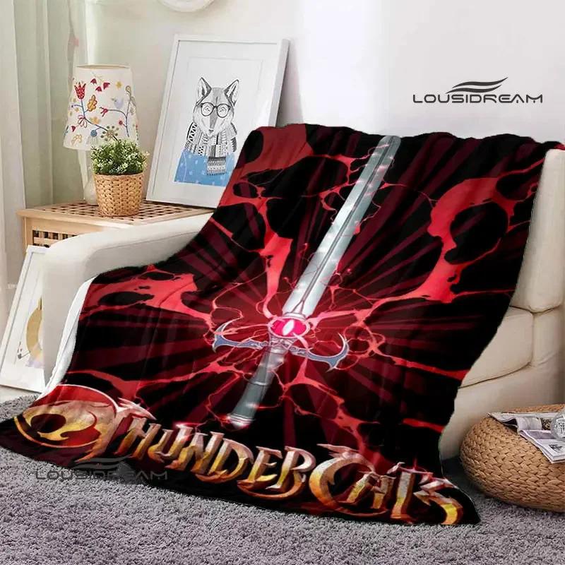 Thundercats Cartoon-Druckdecke, warme Decke für Kinder, T-Flansch-Decke, Heimreisedecke, Bettauskleidung, Geburtstagsgeschenk
