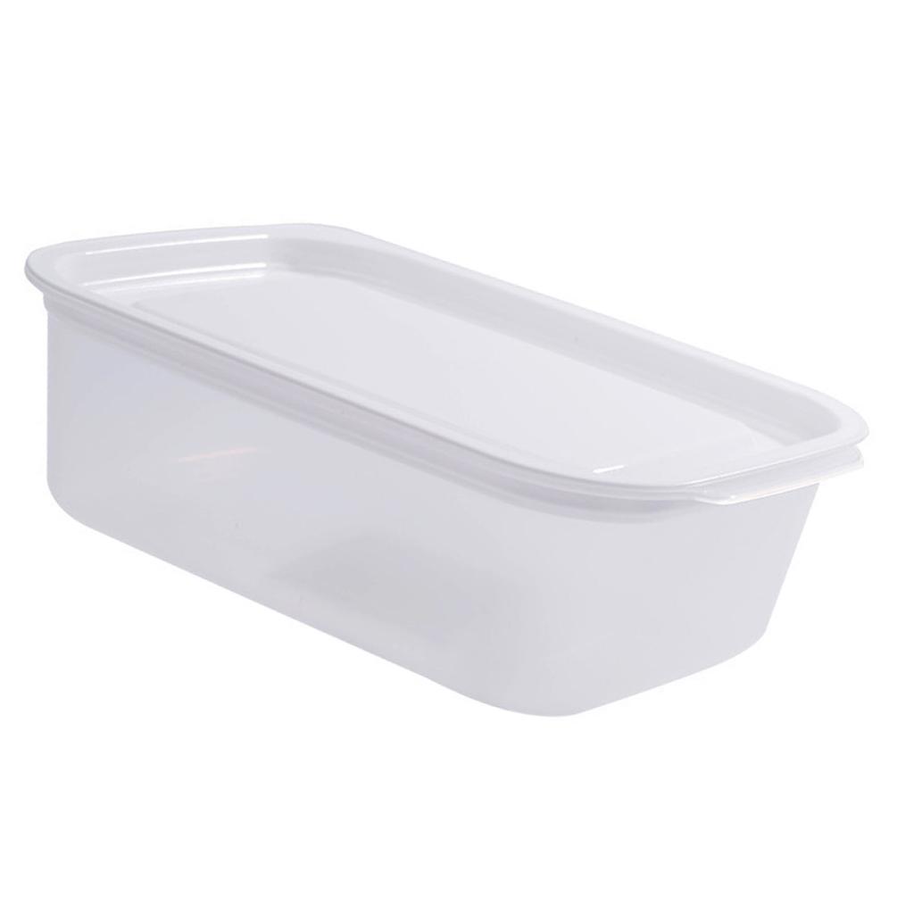 850ml Food Storage Container with Lid Rectangular PP Plastic Food Sealing Box for Refrigerator Microwave Oven
