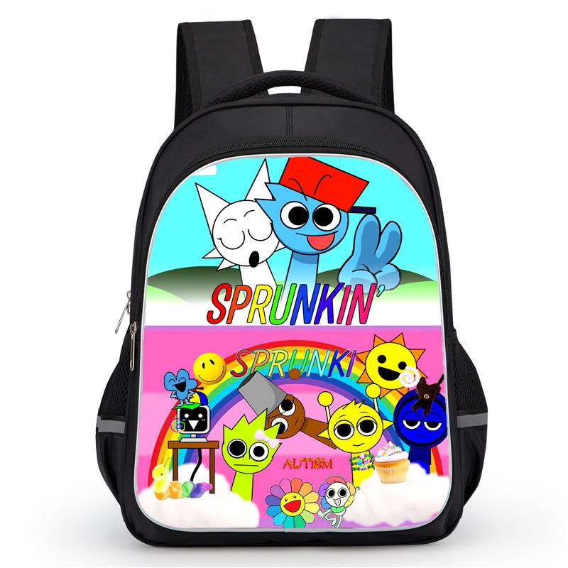 Rhythm Box Sprunki Hra Anime Batoh Studentský Školní Taška Počítačová Taška