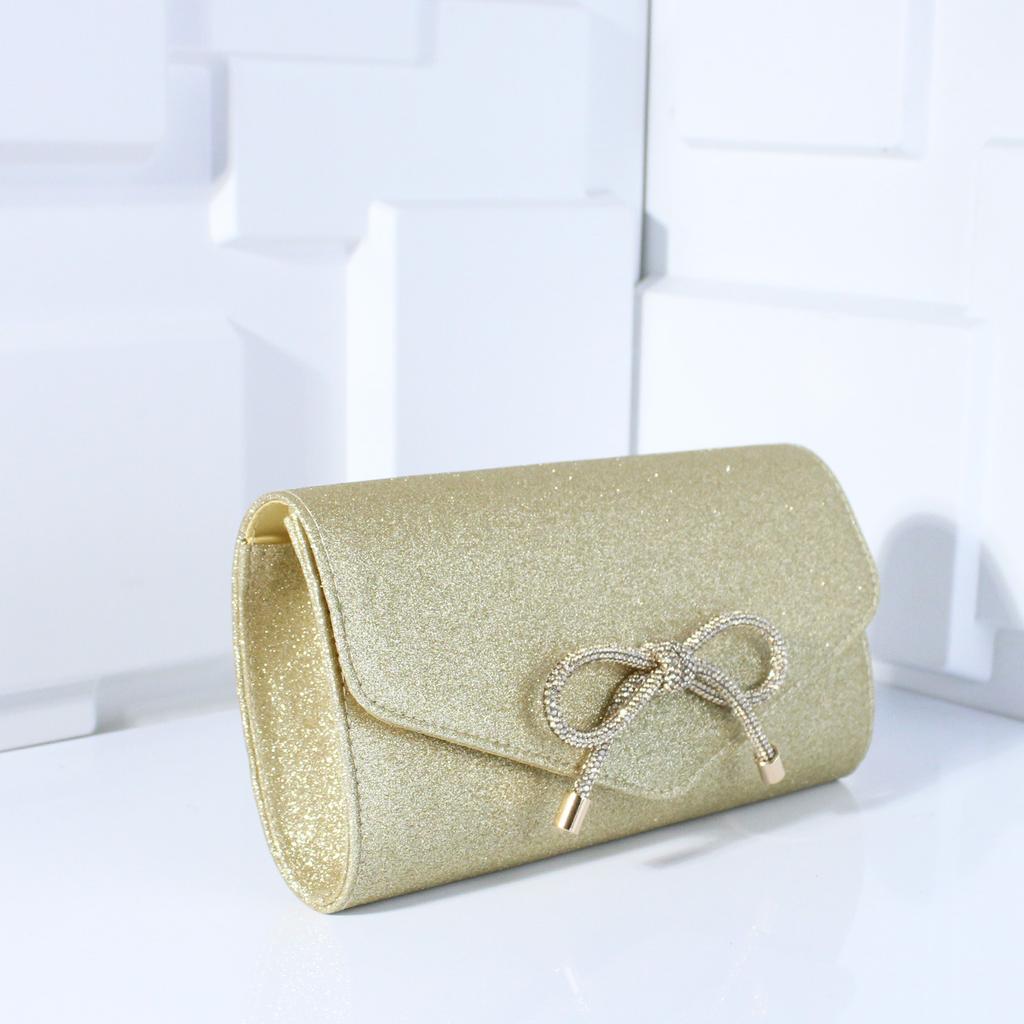 Women Envelope Evening Bag Ladies Chain Shoulder Bags Shiny Silver Handbag Purse Female Wedding Dress Banquet Party Clutches