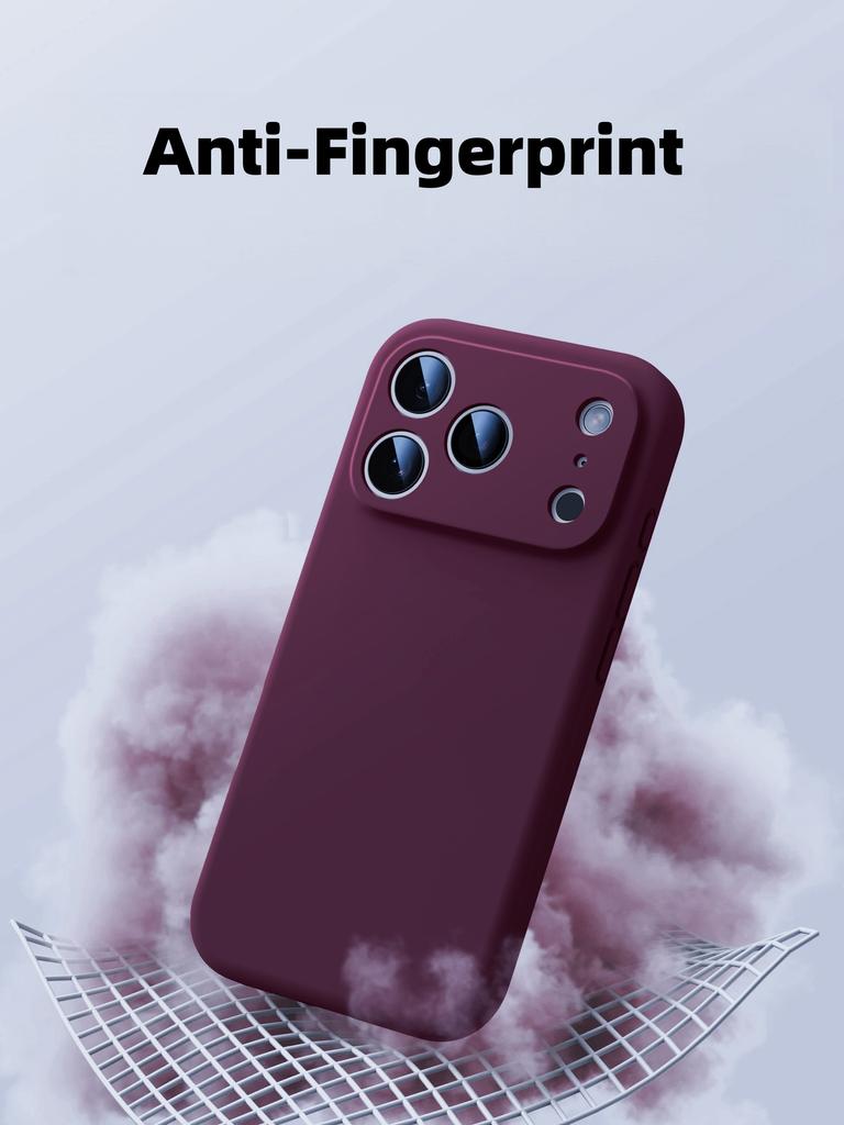 Fashion Solid Colour Shockproof Protective Liquid Silicone Phone Case For iphone 17 Pro Max/17 Pro/17/Air