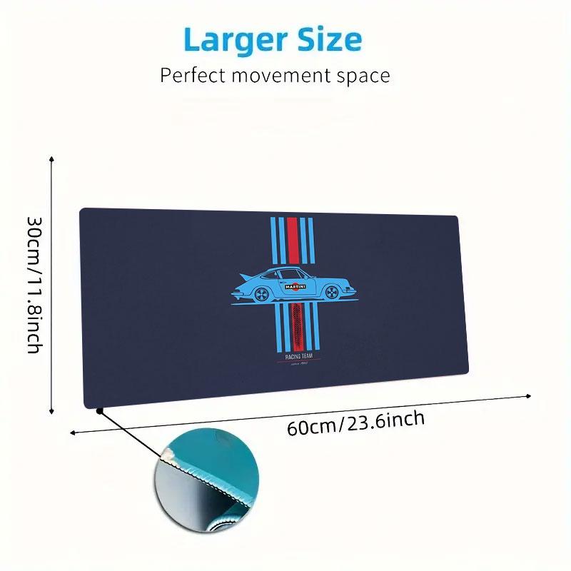 Martini Racing Large Size Mouse Pad Large Gaming Table Cushion Non-slip Laptop Tablet Big Mousepad XXL Mat Mini PC Playmat With Lock edge