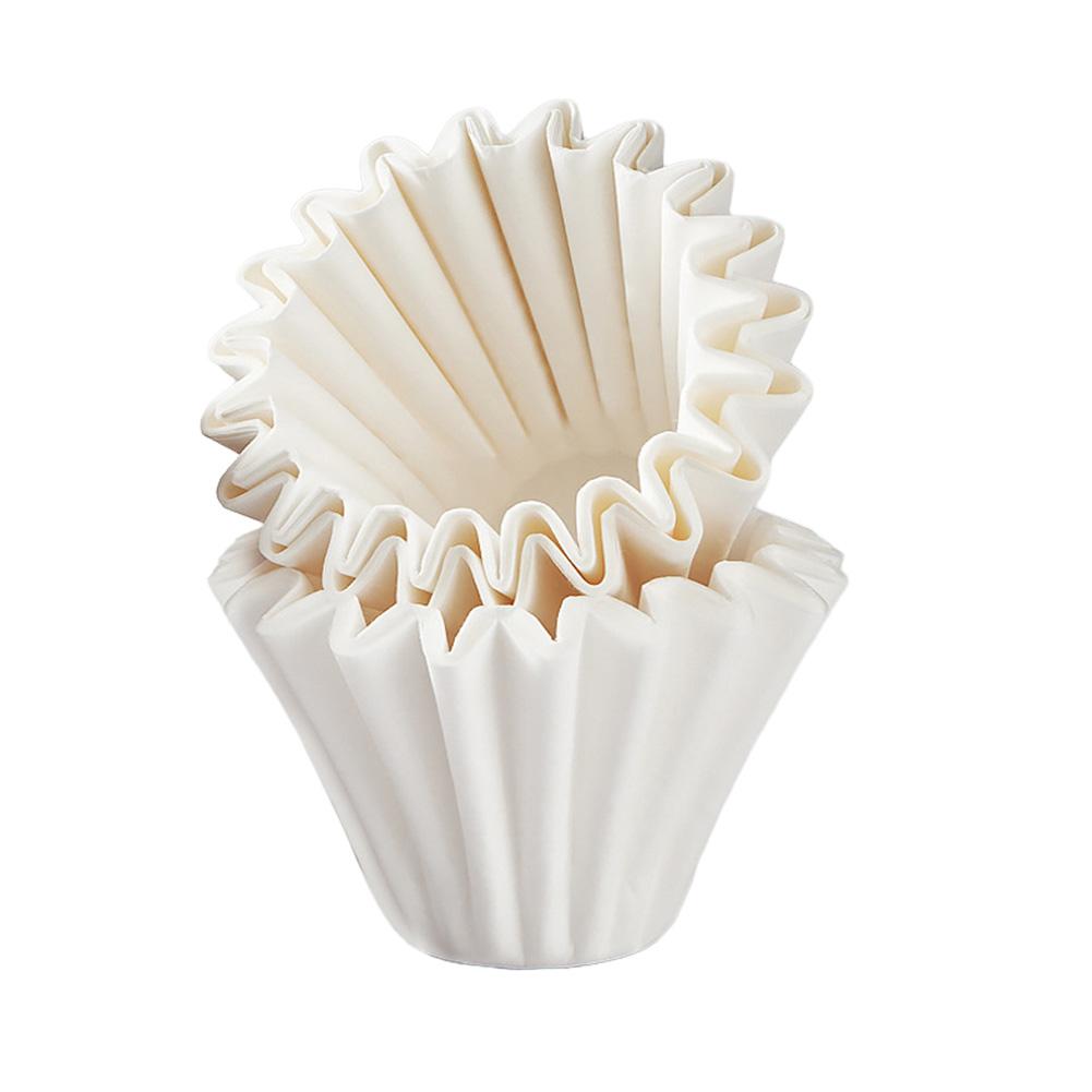 50pcs Coffee Powder Cup 155/45 Cake Cup Shape Coffee Filter Paper Pour Over Filtration Bag for Home