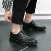 New Brand Crocodile Pattern Business Formal Leather Shoes Men Pointed Toe Oxfords Formal Wedding Party Office Casual Dress Shoes
