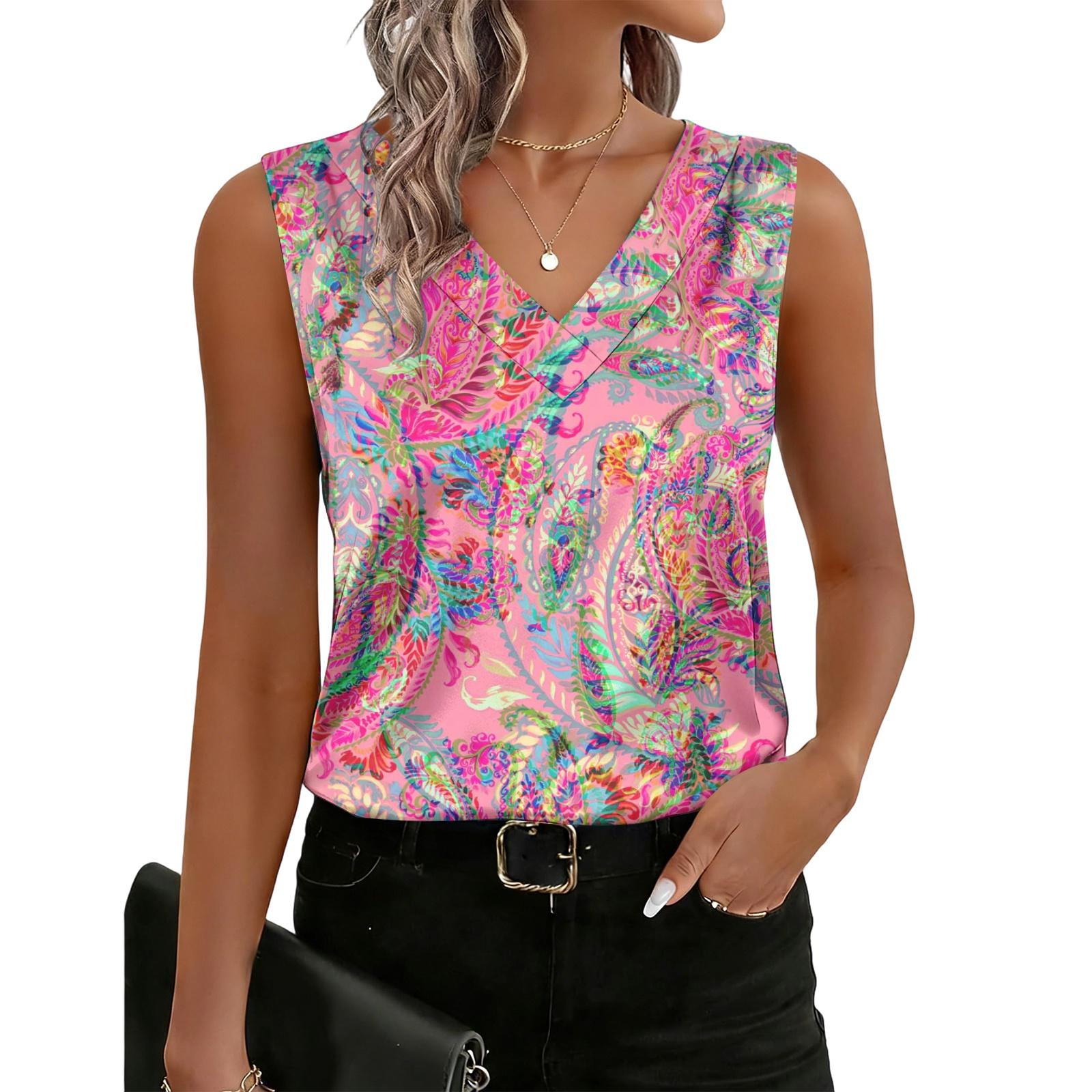 Женская модная повседневная винтажная майка с принтом S