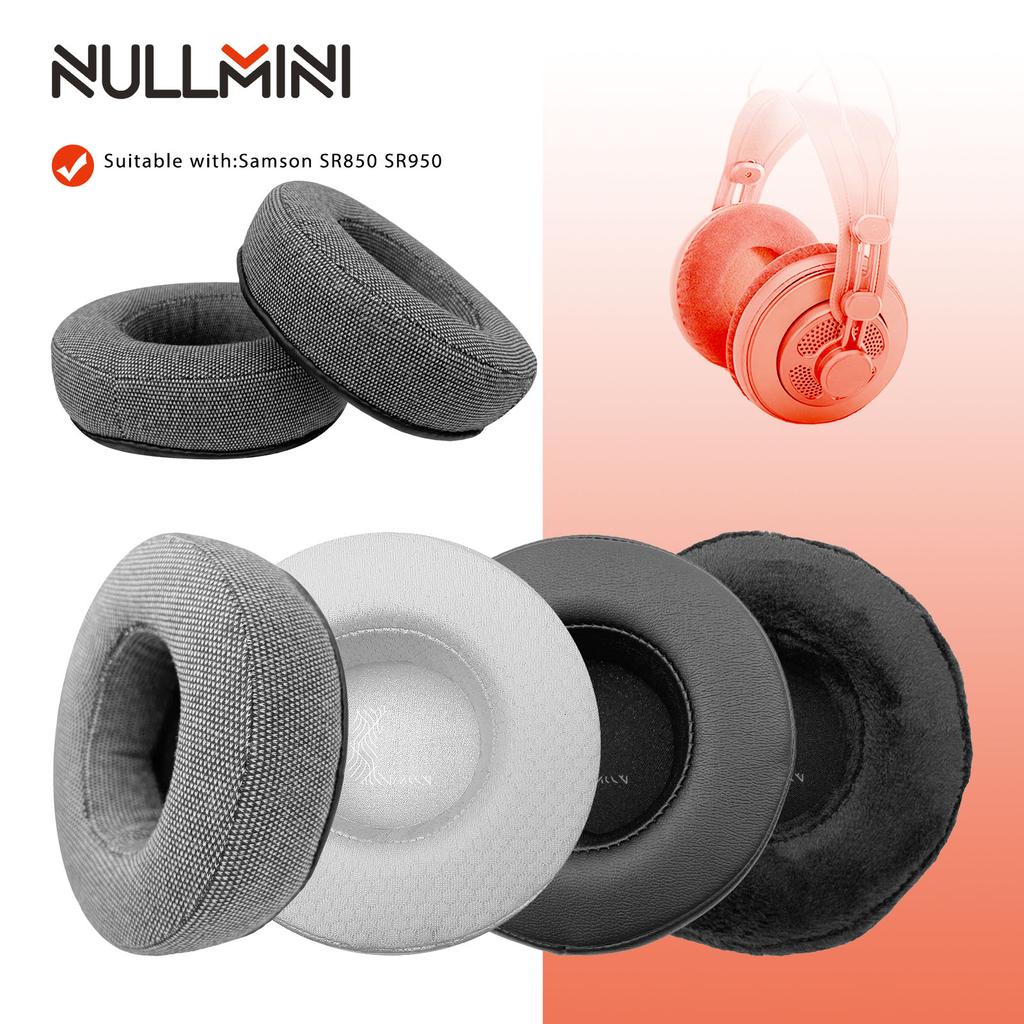 NullMini Replacement Earpads for Samson SR850 SR950 Headphones Ear Cushion Earmuff Cooling Gel Sleeve