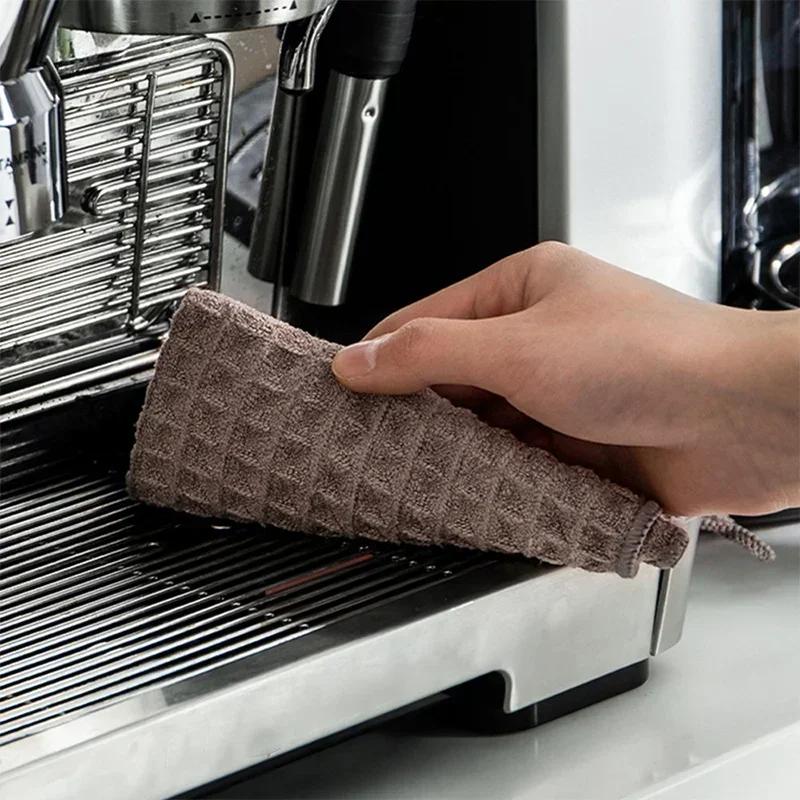 Barista Microfiber Coffee Cleaning Cloths Super Absorbent Espresso Machine Towel Portafilter Wipes Streak Free Lint Free