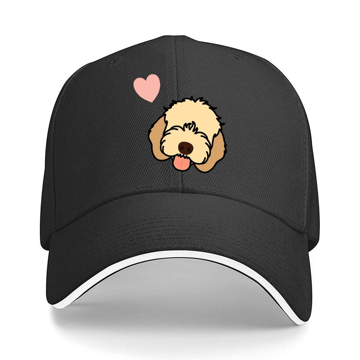 

Cute Dog Pet Portrait Art Sandwich Baseball Cap One Size чёрный