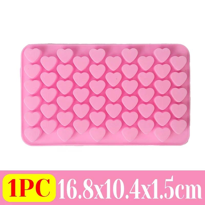 3D Heart Shape Silicone Candle Mold Kitchen Food Grade Mini Love Ice Tray Candy Cake Chocolate DIY Baking Mould Party Decor Gift