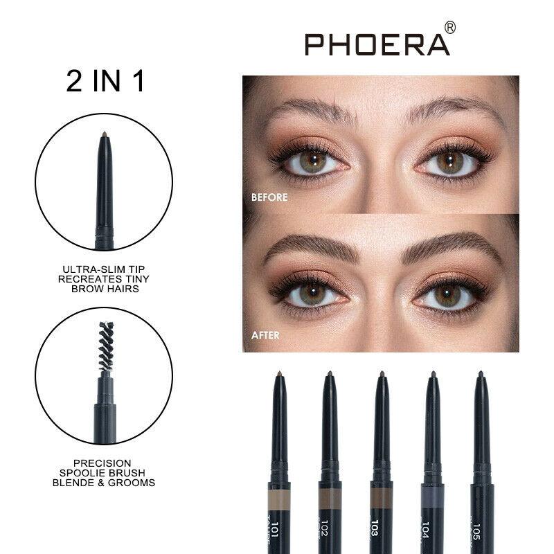 Double Ended Eyebrow Pencil Ultra Thin Lasting Waterproof Eyebrow Pen