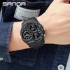 Sanda Men's Multifunctional 12 Constellation Dial Waterproof Electronic Watch