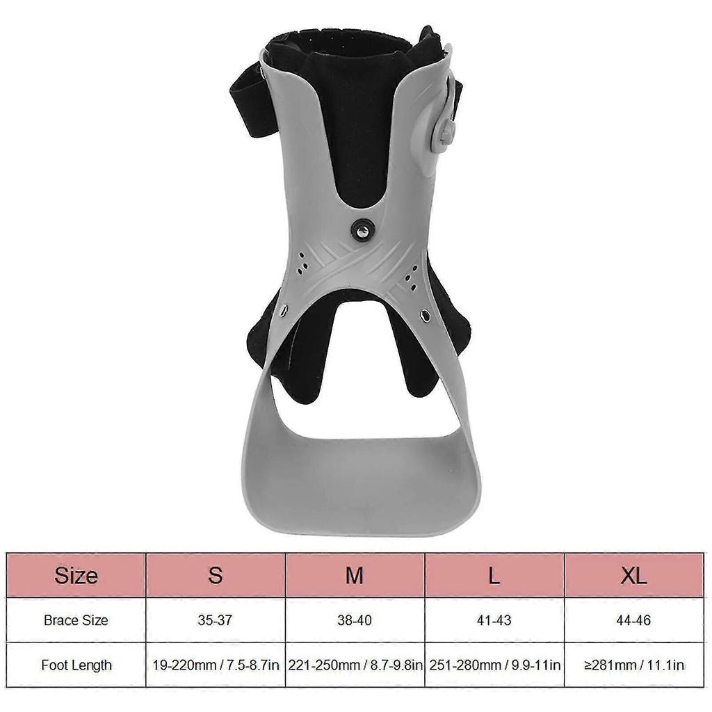 Foot Drop Brace Adjustable Rotary Buckle Soft Posture Correct Ankle Foot Orthosis for Hemiplegia