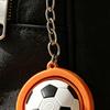 3D Printed Football Keychain, Mini Rotatable Football Fidget Keychain, Compact Stress Relief Sports Ball Key Chain for Keys Backpack Wallet Gift