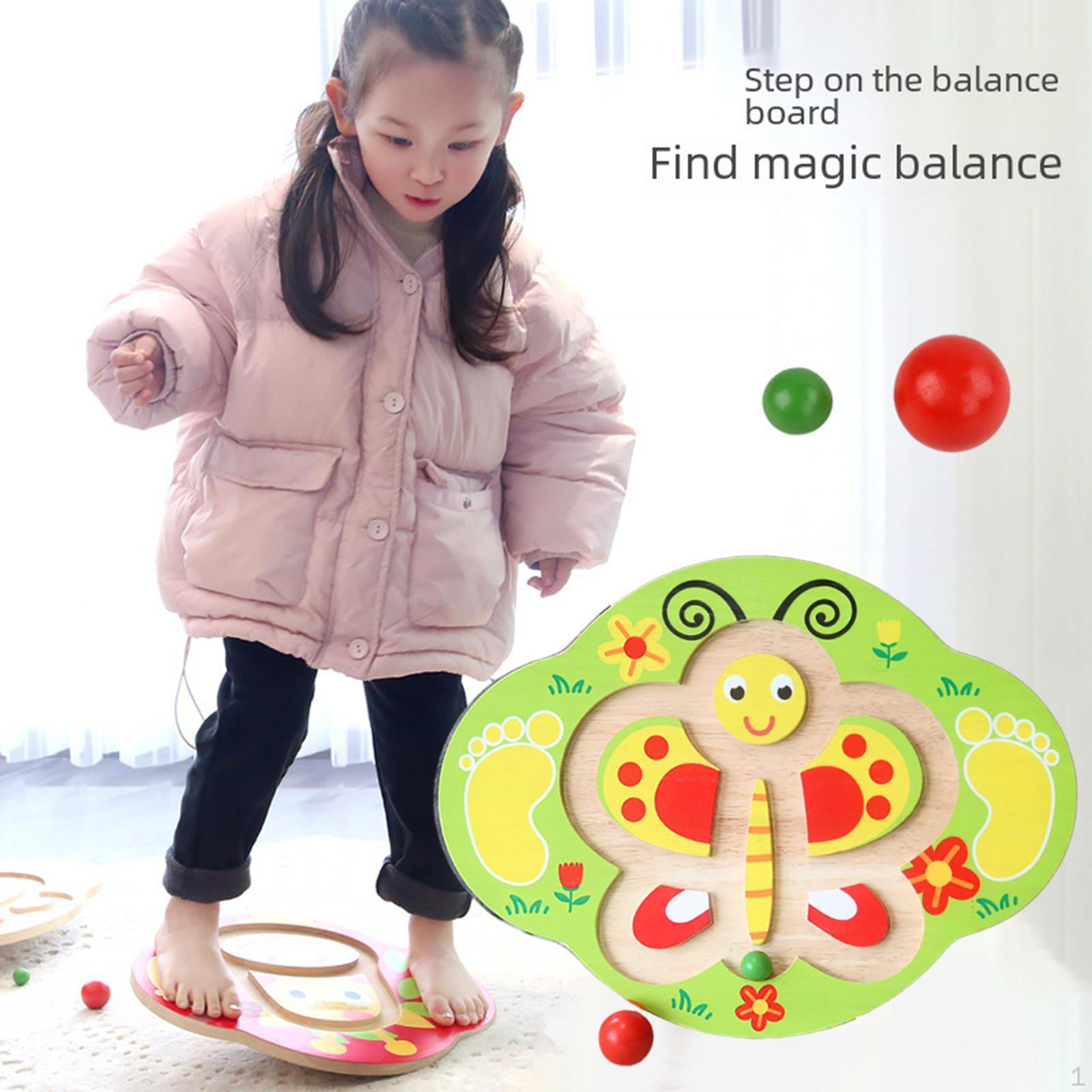 

Balance Board for Core Training, Sensory Wobble Gym, Fitness, Home Butterfly