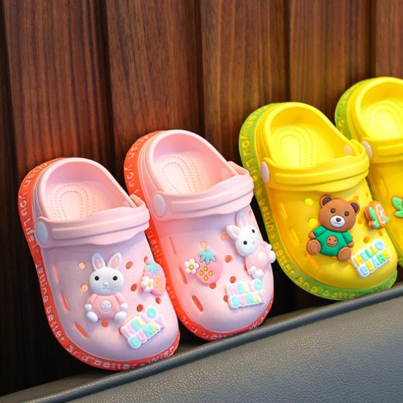 Kinder Baby Mädchen Sommersandalen: Kleinkind Kinder Hausschuhe mit weicher Sohle Cartoon Jungen Atmungsaktive Hohlschuhe