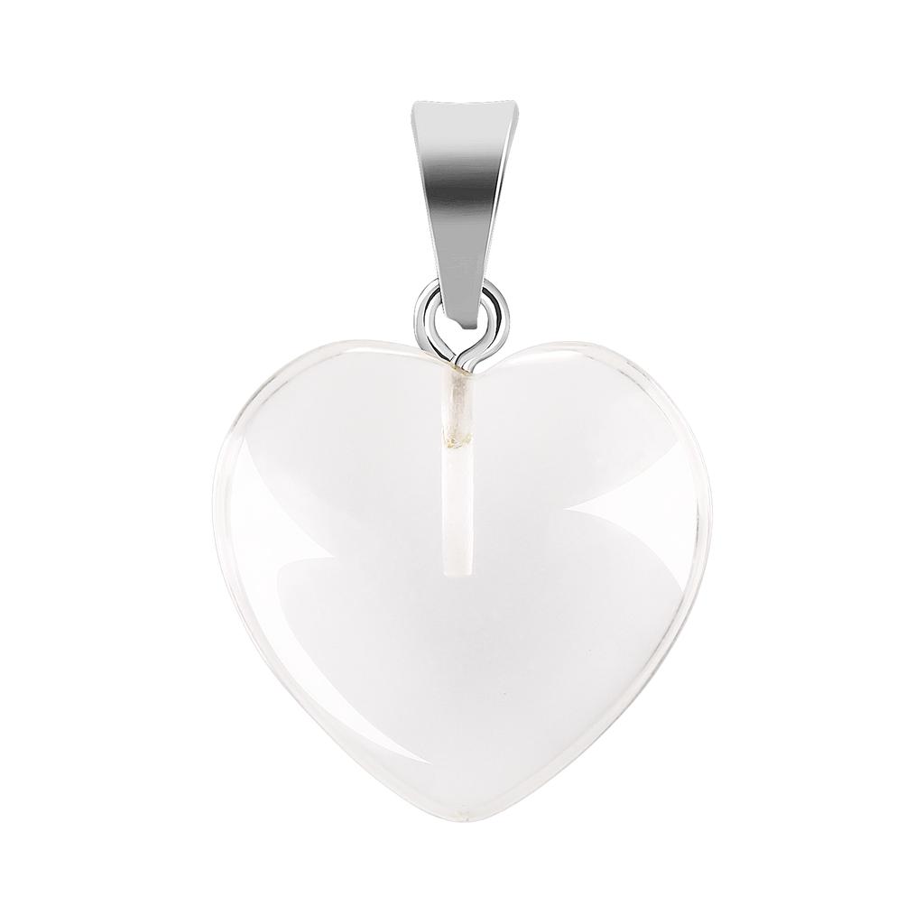 Natural Stone Heart-shaped Pendant Necklace DIY