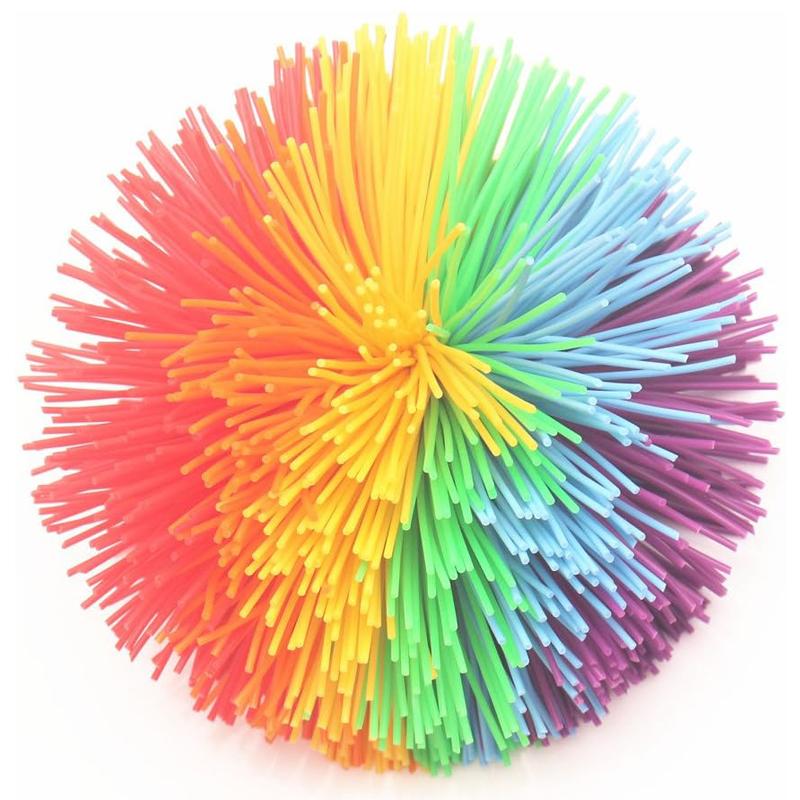 Colorful Stringy Ball Large Rainbow Sensory Fidget Stress Relievers Party Favors Gifts For Teens Jugging Fun Kids Boys Girls