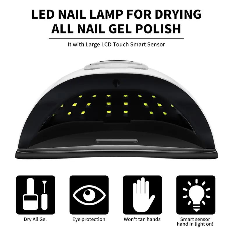 Nail Drying Lamp For Drying 280W Nail Gel Polish Dryer 66 LEDS Drying Machine Auto Sensor UV LED Nail Lamp