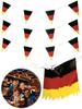 10m Germany Bunting Flags Fade-Resistant Germany String Banner German Triangle Banner for Festival Party Holiday