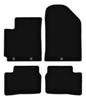 BASIC Black Velour Floor Mats For: Kia Picanto II JE Hatchback (2011-2017)