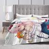 Super Sonico  Flannel Blanket Winter  Warm Throw Blanket for Boy Girl Bedroom Graphic Bedspread Sofa Bed Cover
