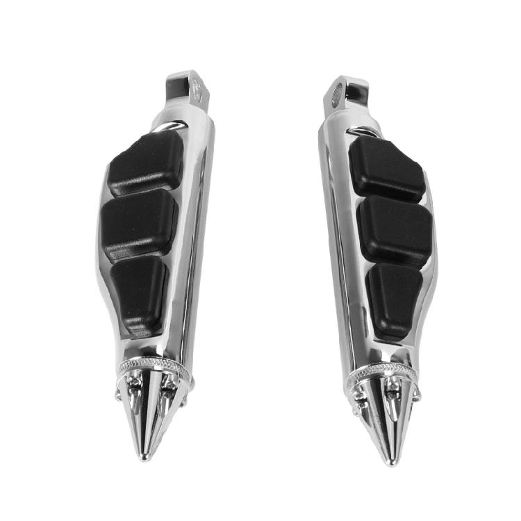 Non Slip Rubber Motorcycle Foot Pegs Heavy Duty Aluminum Alloy Construction For Improved Foot Support 1