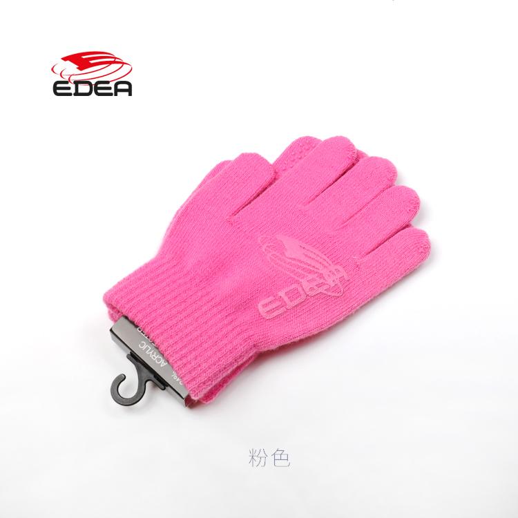 

EDEA Детские перчатки для фигурного катания Нескользящие перчатки для лезвий коньков для катания на настоящем льду Защита ладоней M розовый