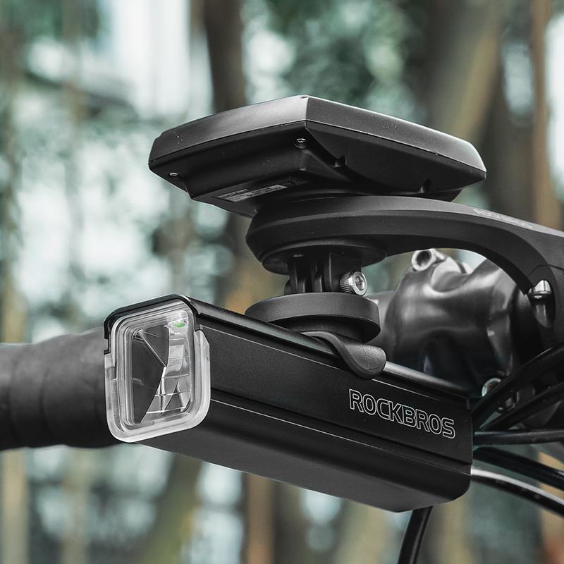 ROCKBROS RHL1000-1500 Bicycle Lights Nylon Light Bracket Holder Cycling Computer Mount For IGS Garmin Bryton GoPro Bike Mount
