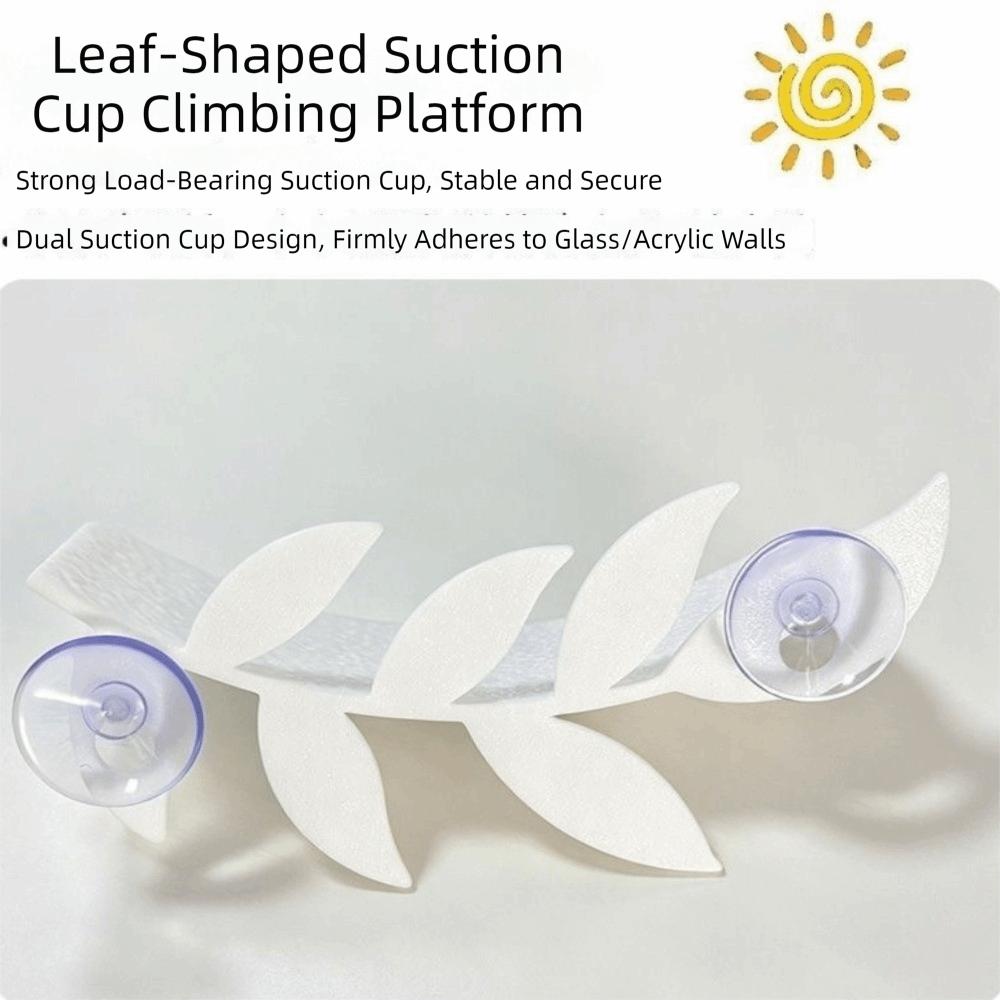 Simulated Leaves Lizard Habitat Leaf Leaf Shape Climbing Rest for Amphibian Terrarium