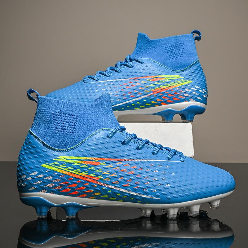 New High-top AG Long Nails TF Broken Nails Outdoor Students Adult Grass Game Training Football Shoes In Stock