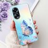 For OPPO F23 Case CPH2527 Cover Fashion Marble Flower Soft Slim Silicone Back Cover on OPPO A98 A1 5G CPH2529 OPPOF23 Phone Case