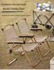 Portable Outdoor Folding Carbon Steel Roll-Up Table and Chairs Set for Camping, Picnics, or BBQs.