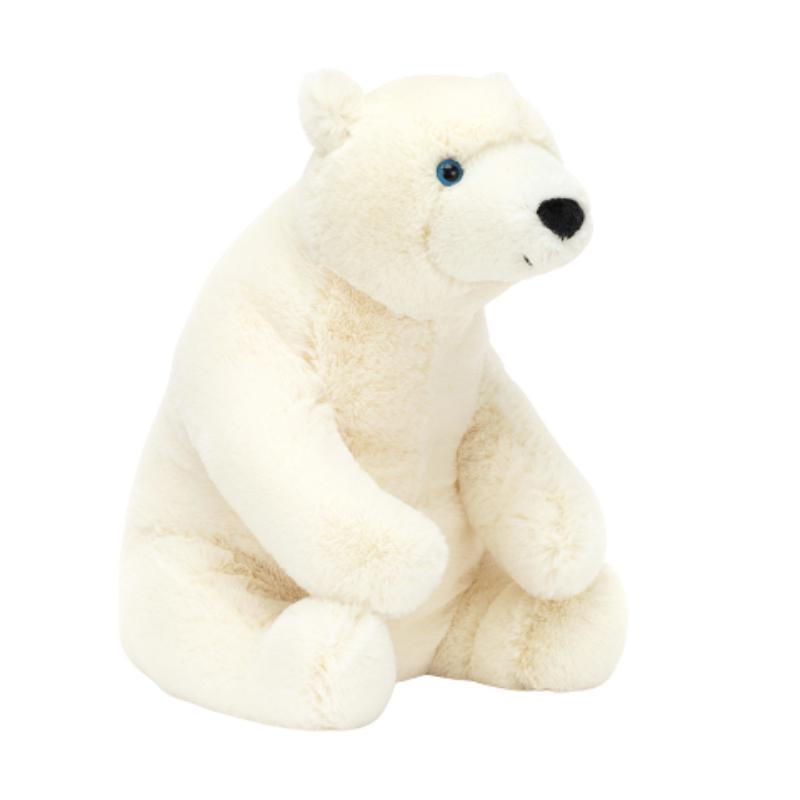

JELLYCAT Polar Regions Collection Animal Elwin Polar Bear Dolls Plush Doll 21cm Height