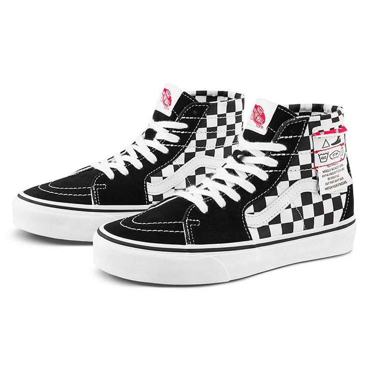 New Vans SK8 HI Checkered 'Black White' VN0A4U161AA